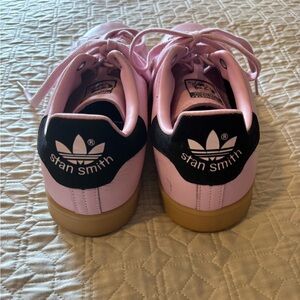 Adidas Stan Smith Pink and Black Leather Sneakers